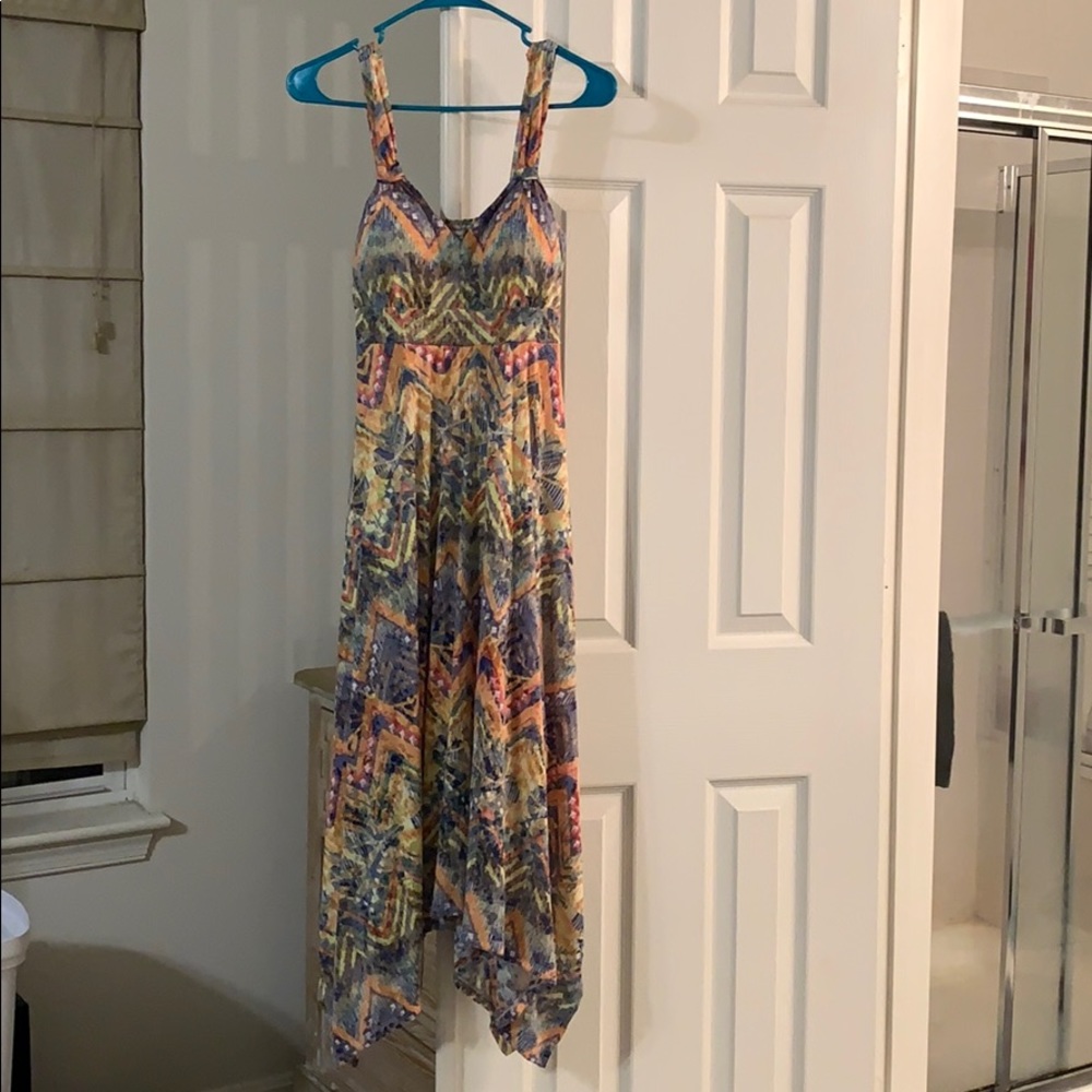 [SOLD] American Rag Multi-Color Asymmetrical Dress